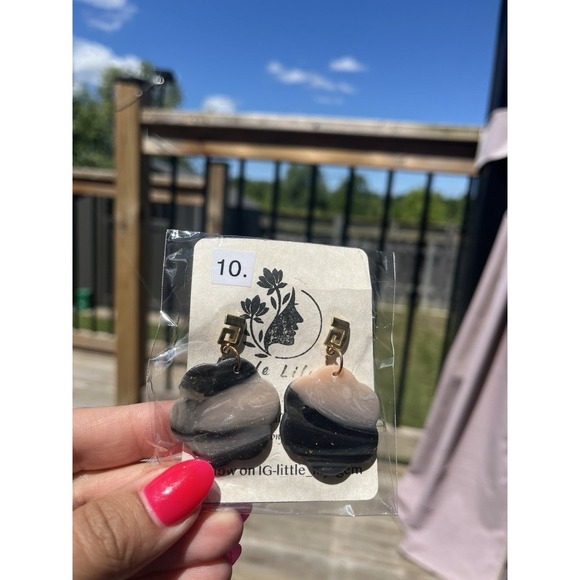 For ResellHandmPolymer Clay earrings lot  -3  Unique 25 Pcs  Stainless Steel - Picture 7 of 16